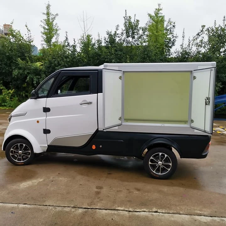 Mini Electric Vehicle Transport Van 4 Wheels Two Wing Doors